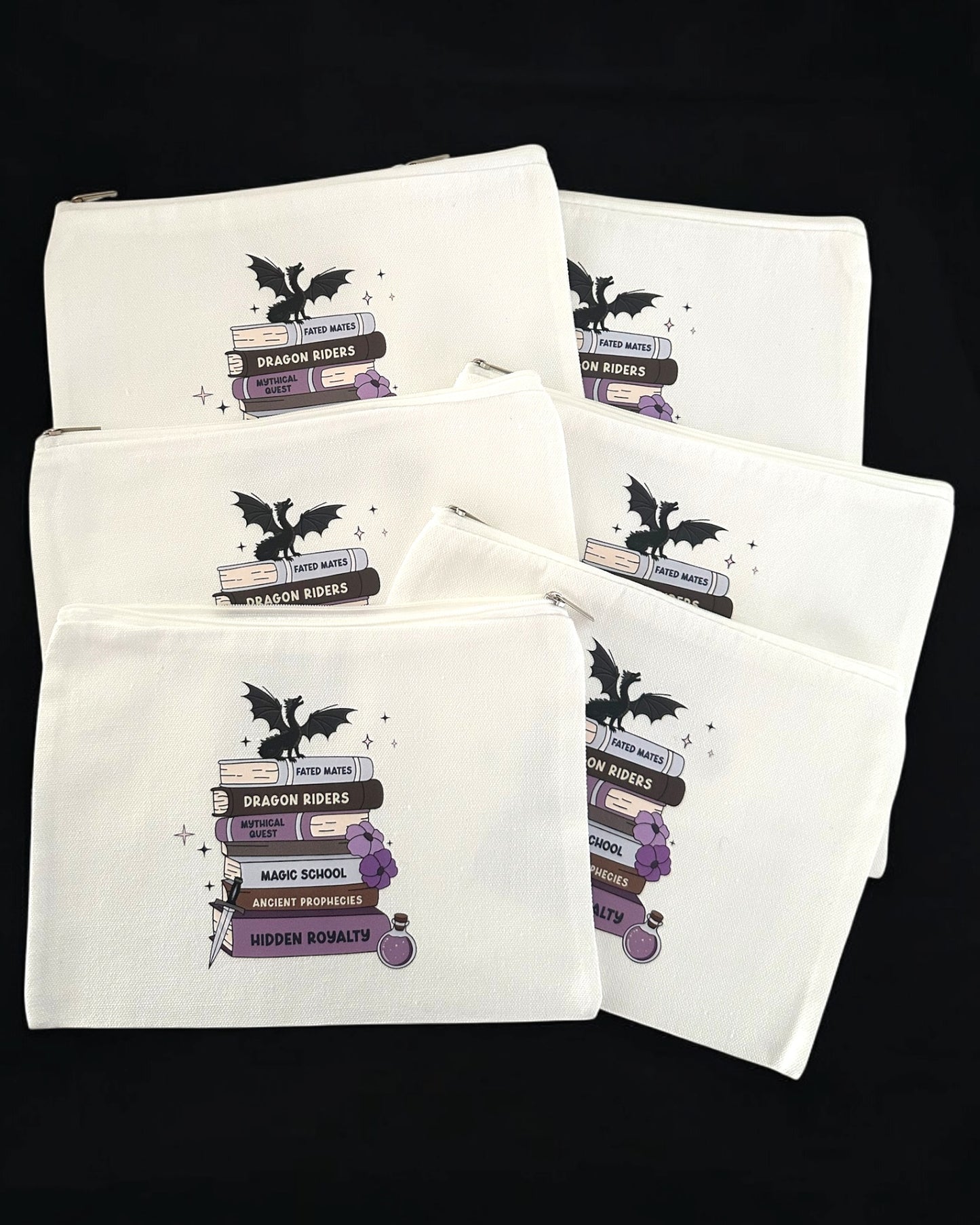 Romantasy Bookstack Pouch