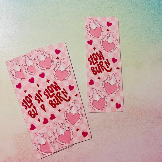 Slow Burn Checkered Bookmark
