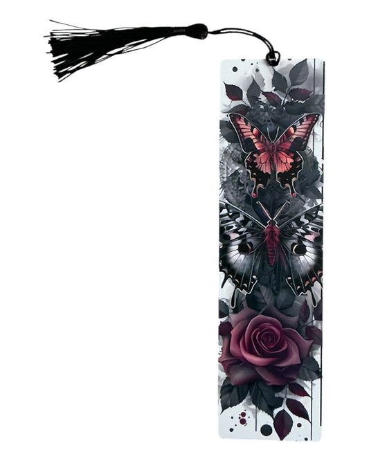 Gothic Wooden Bookmark (butterfly)