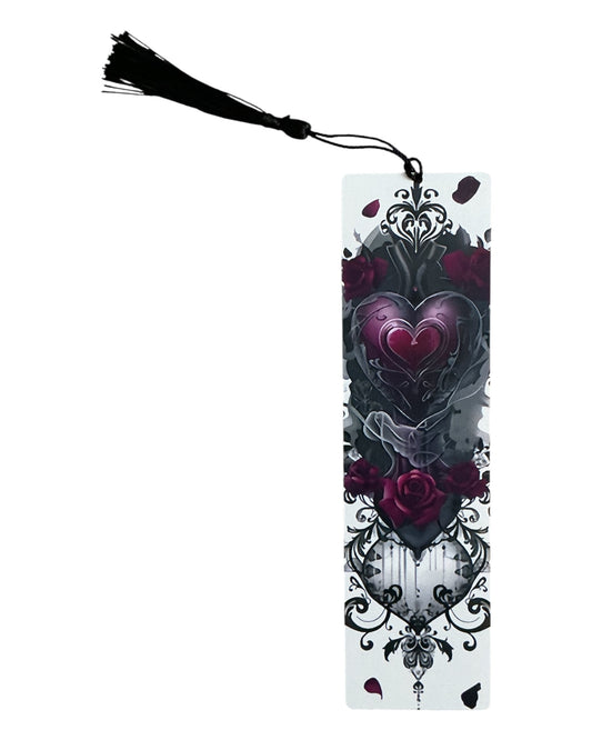 Gothic Wooden Bookmark (heart)