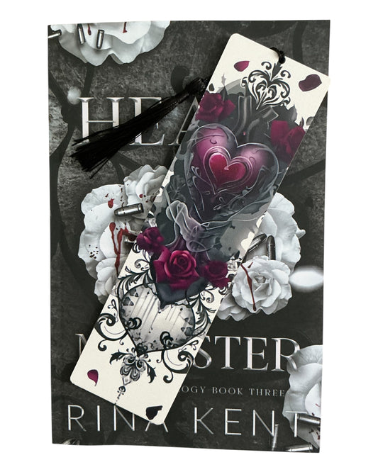 Gothic Wooden Bookmark (heart)