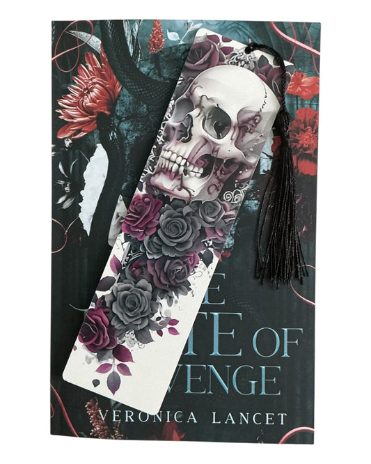 Gothic Wooden Bookmark (skull)