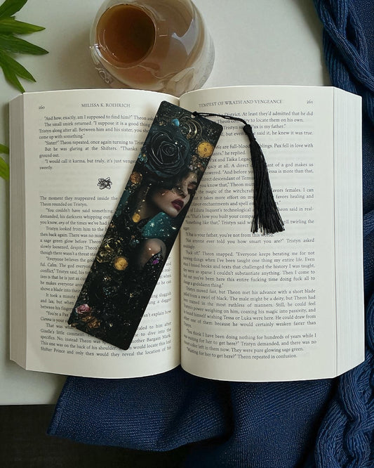 Roses Wood Bookmark [A]