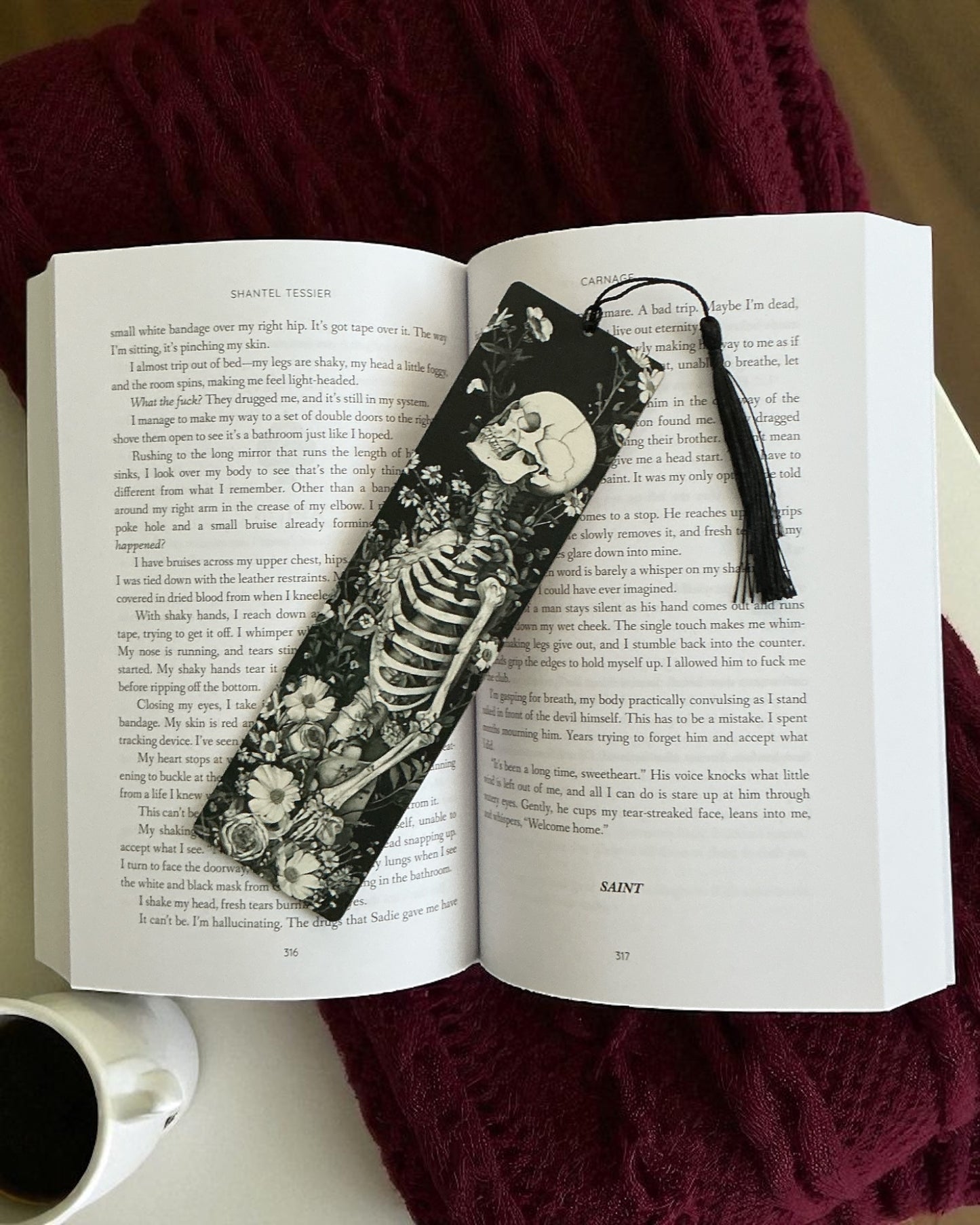 Skeleton Wood Bookmark [A]
