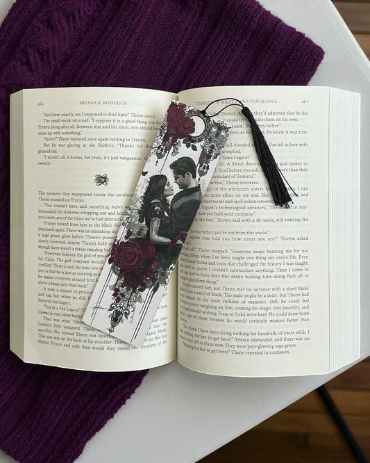 Fantasy Couple Wood Bookmark [A]