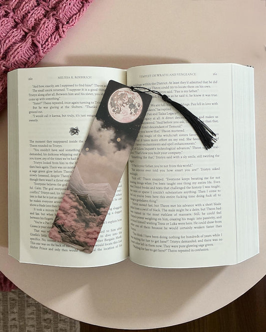 Fantasy Landscape Wood Bookmark [A]