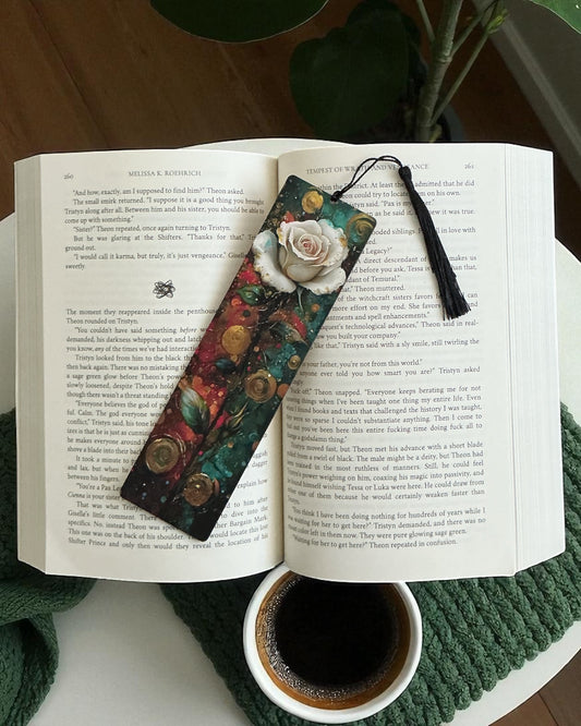 Roses Wood Bookmark [C]