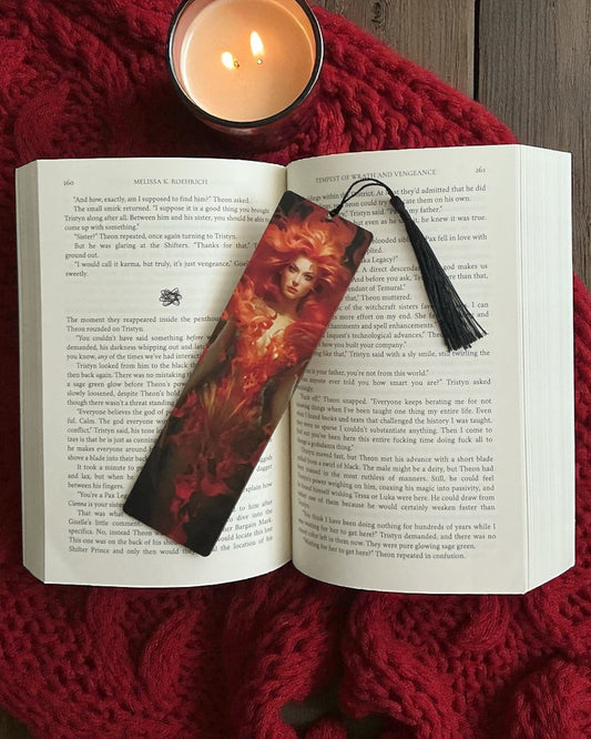 Flames FMC Wood Bookmark [C]