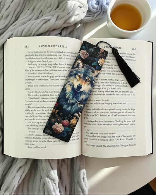 (Copy) Wolf Wooden Bookmark [D]
