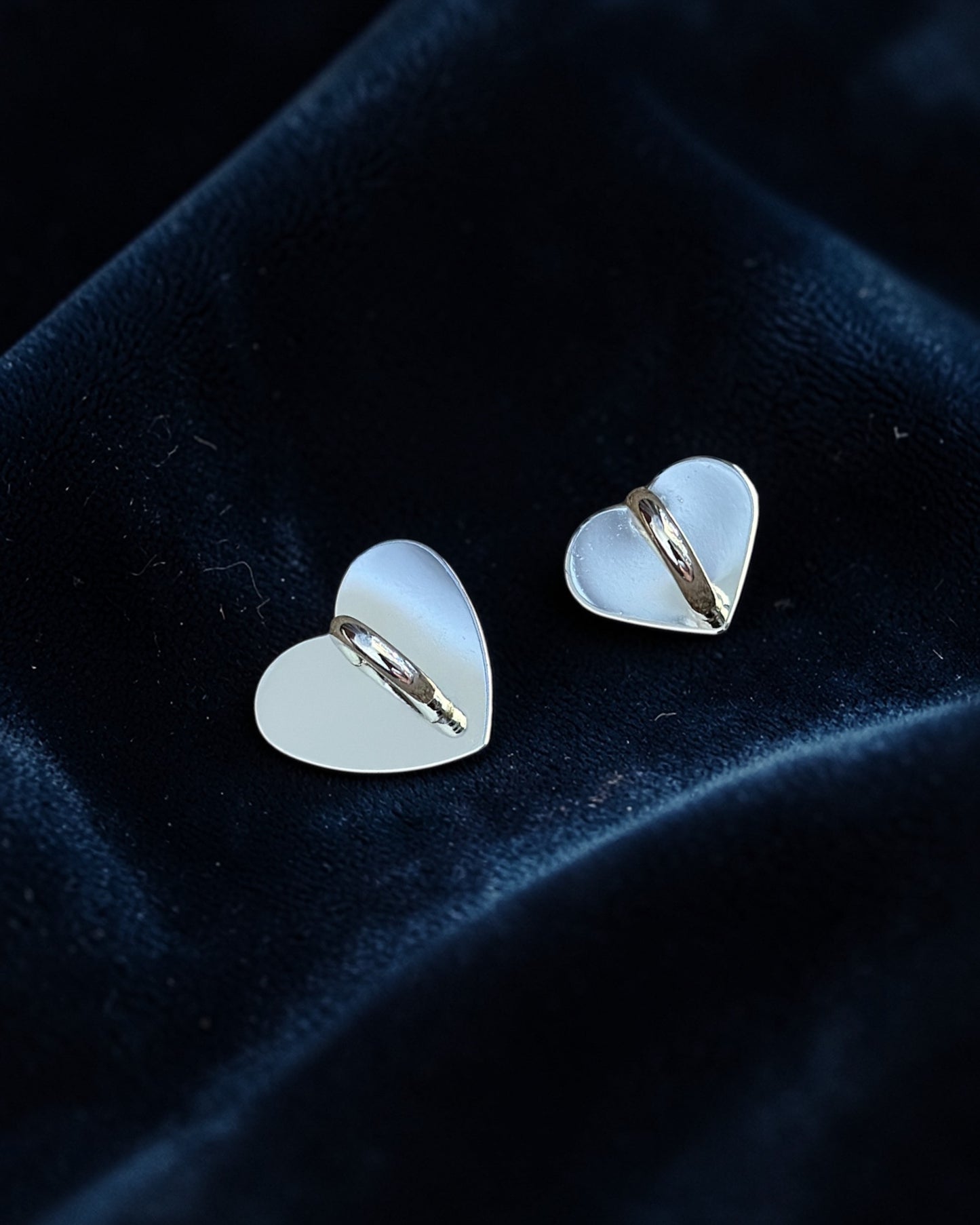 Charm Anchor [Heart Silver]