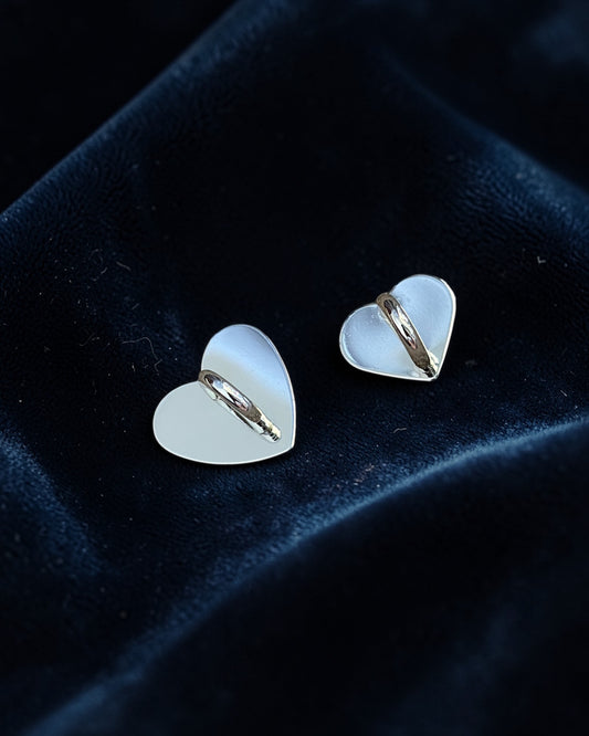 Charm Anchor [Heart Silver]