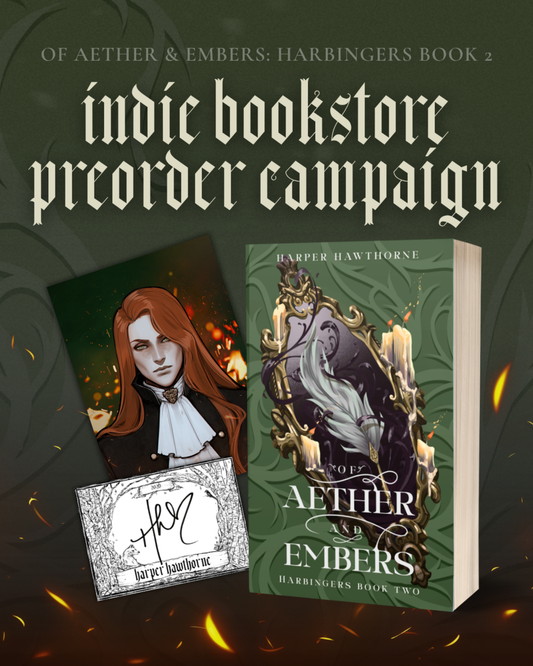 PRE-ORDER Of Aether & Embers: Harbingers Book 2 [Paperback with Indie Bookstore Incentives]