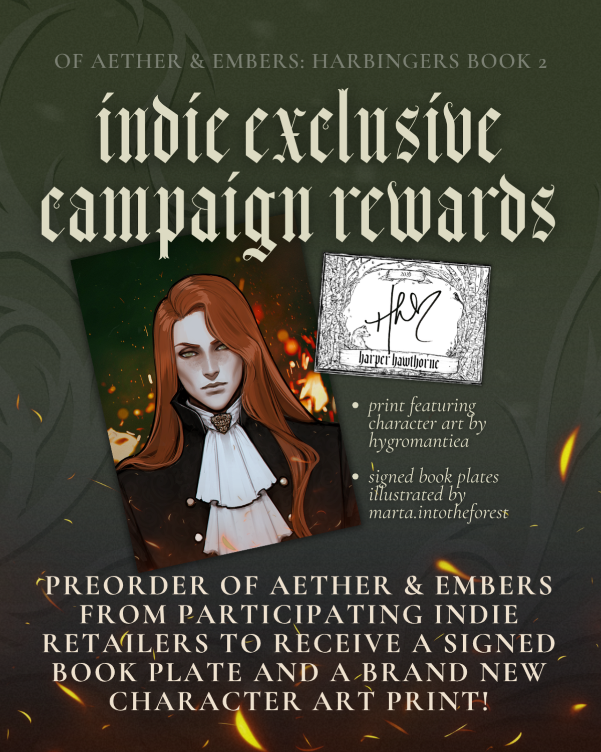 PRE-ORDER Of Aether & Embers: Harbingers Book 2 [Paperback with Indie Bookstore Incentives]