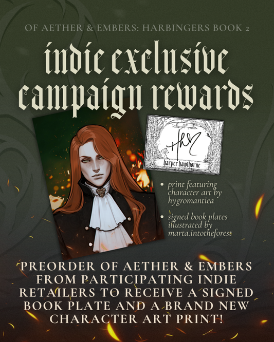 PRE-ORDER Of Aether & Embers: Harbingers Book 2 [Paperback with Indie Bookstore Incentives]