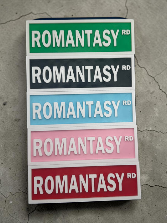 Romantasy Rd Bookshelf Sign