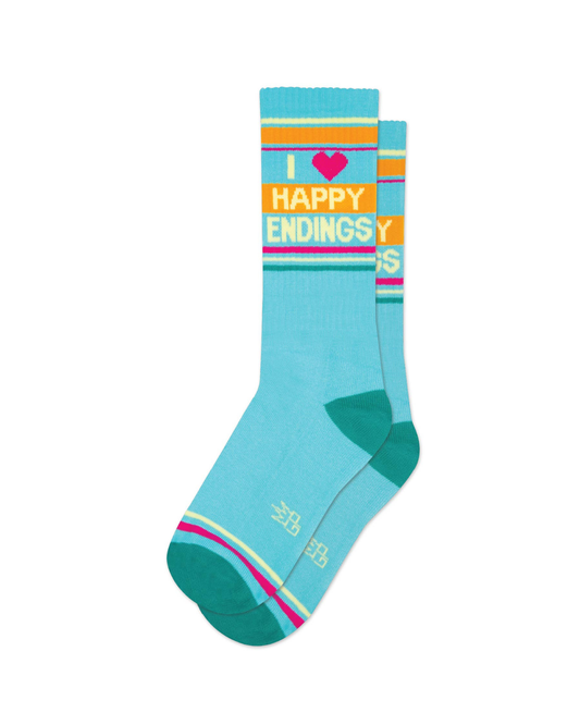 I ❤️ Happy Endings Gym Crew Socks